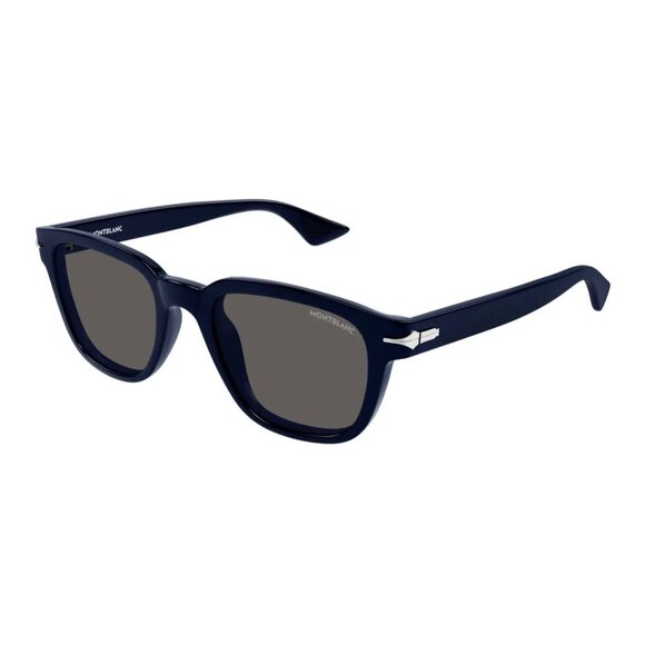 NEW  MONTBLANC SUNGLASSES BLUE  MEN EYEWEAR MONTBLANC MB0302S 004 - Picture 1 of 3